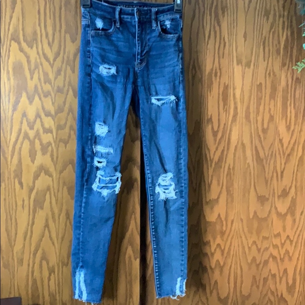 American Eagle size 00 super hi-rise jegging